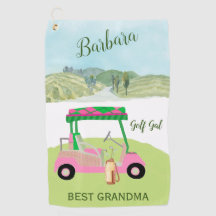 Fun Glam Golf Cart Bestes Grandma Personalisierter
