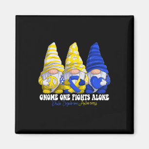 Fun Gnomies Down Syndrome Awareness Month Blue und Magnet