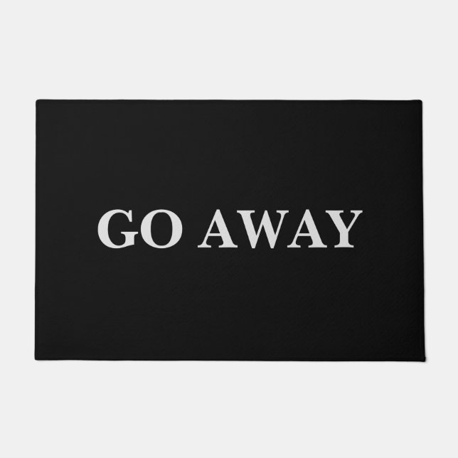 Fun "Go Away" Doormat Fußmatte (Vorderseite)