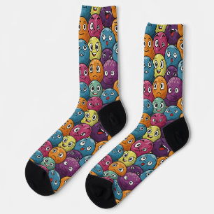 Fun Golf Ball Charaktermuster Muster Socken