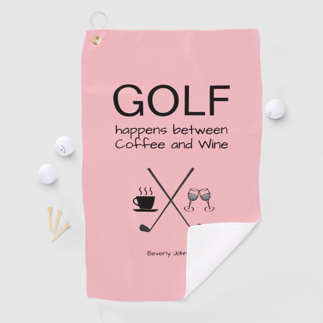 Fun Golf Happens Personalisiertes Golfhandtuch (Insitu)