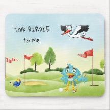 Fun Golf Mouse Pad Vortrag Birdie to Me