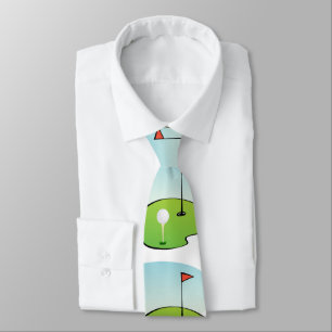 Fun Golf Pattern Neck Tie Krawatte