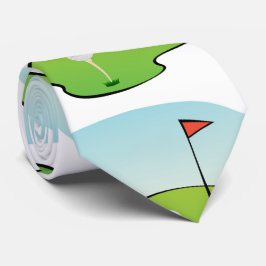 Fun Golf Pattern Neck Tie Krawatte
