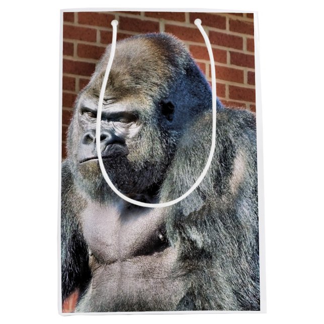 FUN GORILLA MITTLERE GESCHENKTÜTE (Vorderseite)