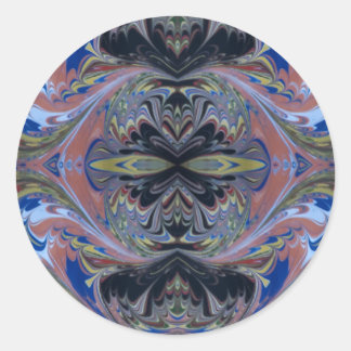 Fun Gothic Themed Black and Yellow Runder Aufkleber