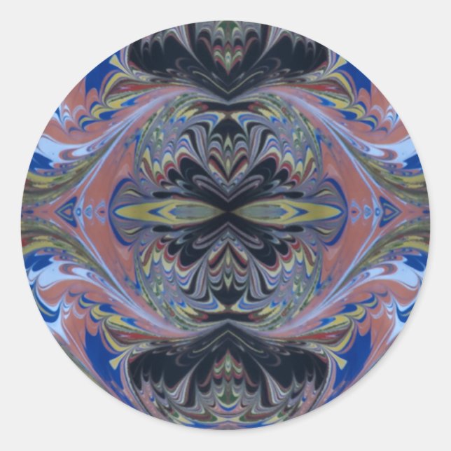 Fun Gothic Themed Black and Yellow Runder Aufkleber (Vorderseite)