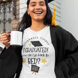 Fun Grad 2025 ich Abitur kann ich wieder zu Bett g T-Shirt