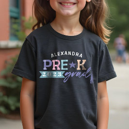 Fun Grad Personalisiert Pre-K Class 2022 Tri-Blend Shirt
