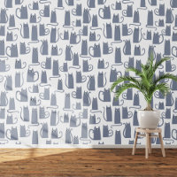 Fun Gray Cat Pattern