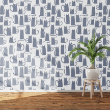 Fun Gray Cat Pattern