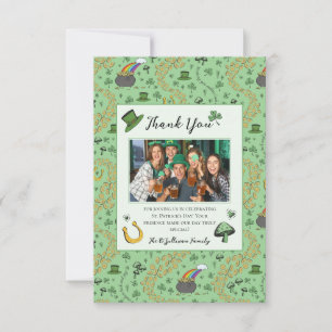 Fun Green St Patricks Irish Danke Karte