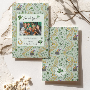 Fun Green St Patricks Irish Danke Karte