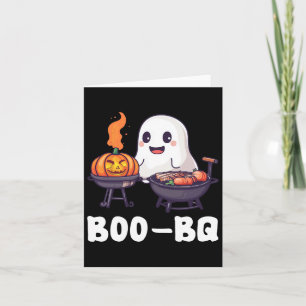 Fun Grillen Rbecue Boo Ghost Halloween Matching Co Karte