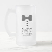 Fun Groom Black Krawatte Tuxedo Mattiert Bier Tass