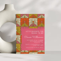 Fun Groovy 70er Vintag Pink Floral Brautparty