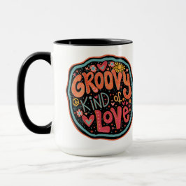 Fun Groovy Art von Liebe Inspirivity Tasse