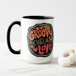 Fun Groovy Art von Liebe Inspirivity Tasse