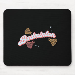 Fun Groovy Badminton und Shuttles Mousepad