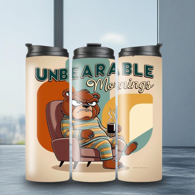 Fun Grumpy Bär Tumbler Thermosbecher (Von Creator hochgeladen)