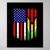 Fun Guyana Flag Amerikanische Flagge Männer Frauen