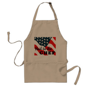 Fun Hail zum Koch Cook Patriot Grilling-Geschenk Schürze