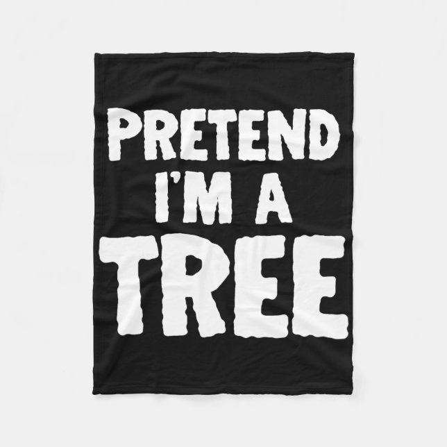 Fun Halloween, als wäre ich ein Baum Fleecedecke (Vorderseite)