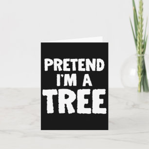 Fun Halloween, als wäre ich ein Baum Karte