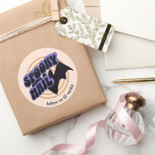 Fun Halloween Bat Spooky Angebot für kleine Untern Runder Aufkleber