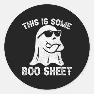 Fun Halloween Boo Ghost Kostüm Dies ist ein paar B Runder Aufkleber