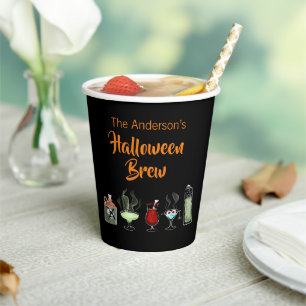 Fun Halloween Brew schwarz Pappbecher