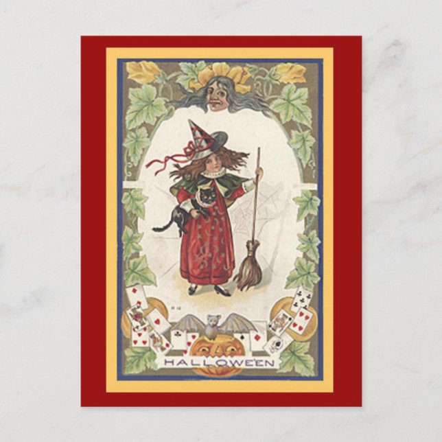 Fun Halloween Card mit passender Postage Postkarte (Vorderseite)