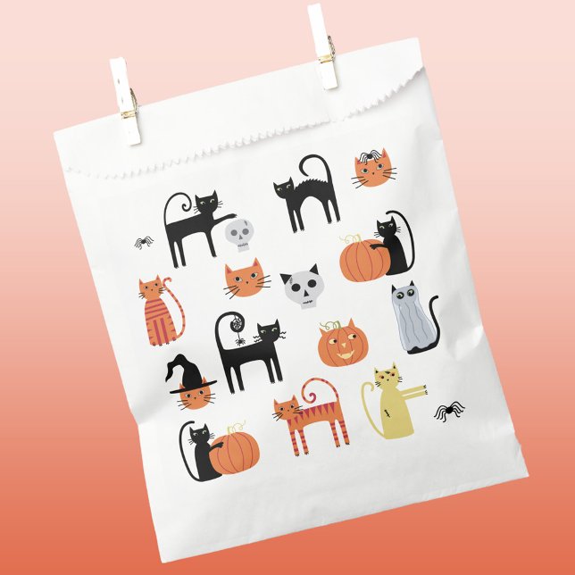 Fun Halloween Cat Gefälligs Bags Geschenktütchen (Von Creator hochgeladen)