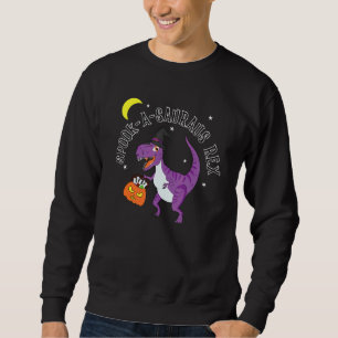 Fun Halloween Dinosaur Spooky Graphic Spook a sau Sweatshirt