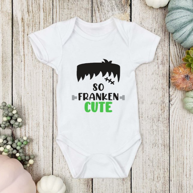 Fun Halloween Frankenstein So Franken Niedlich Boy Baby Strampler (Von Creator hochgeladen)