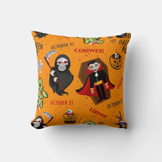 Fun Halloween-Kissen Kissen (Vorderseite)