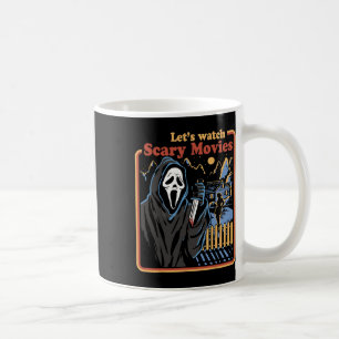 Fun Halloween Lass's Watch Horror Movies Ghost Kaffeetasse