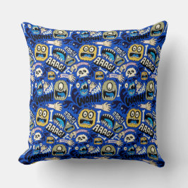 Fun Halloween Monster Pattern Kissen