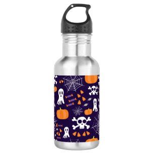 Fun Halloween Pattern Edelstahlflasche