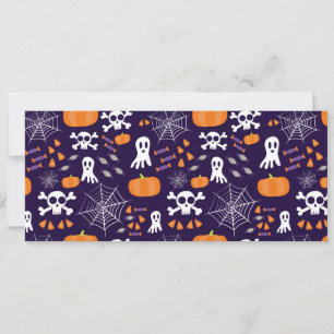 Fun Halloween Pattern Einladung