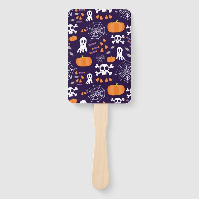 Fun Halloween Pattern Fächer (Vorderseite)