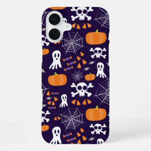 Fun Halloween Pattern iPhone 16 Plus Hülle