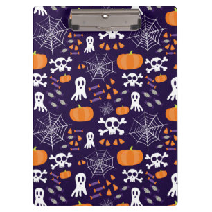 Fun Halloween Pattern Klemmbrett