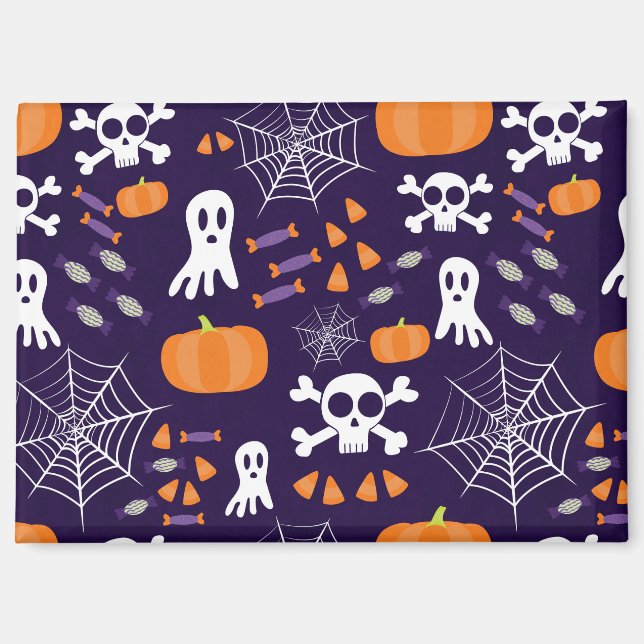 Fun Halloween Pattern Magnet (Vorderseite)