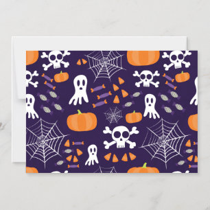 Fun Halloween Pattern Magneteinladung