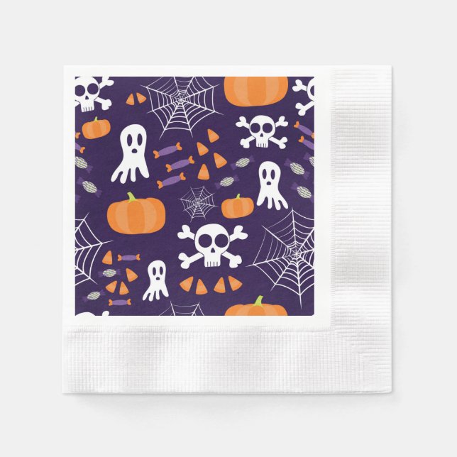 Fun Halloween Pattern Serviette (Vorderseite)