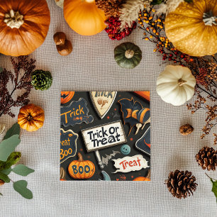 Fun Halloween Pattern Serviette