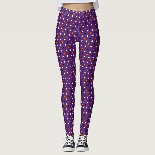 Fun Halloween Polka-dot Design-Leggings Leggings (Vorderseite)
