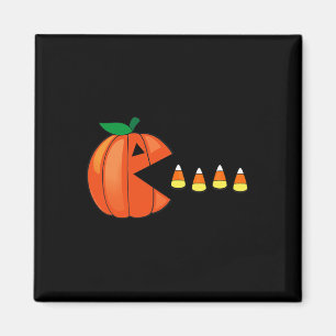 Fun Halloween Pumpkin Eating Candy Corn Magnet