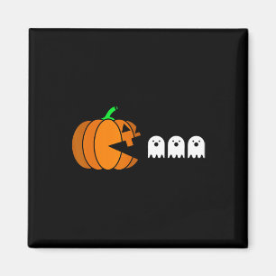 Fun Halloween Pumpkin Eating Ghost Magnet